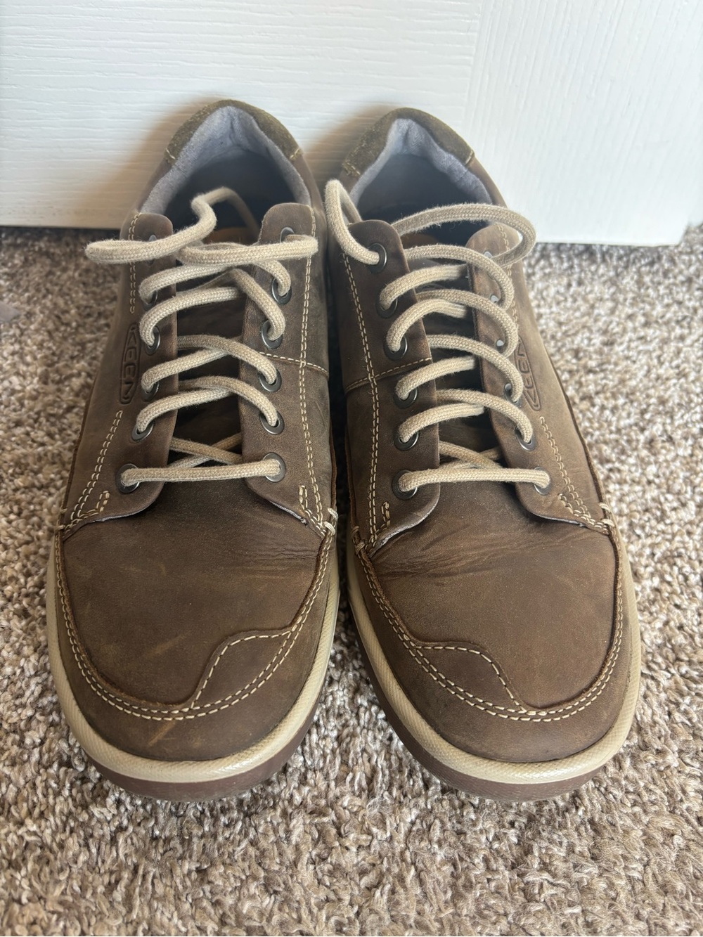 KEEN Glenhaven Explorer men’s Casual Shoe Brown Leather  Lace Up Comfort Size 8